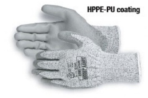 ถุงมือเซฟตี้ ถุงมือพียู Hppe safety gloves shield